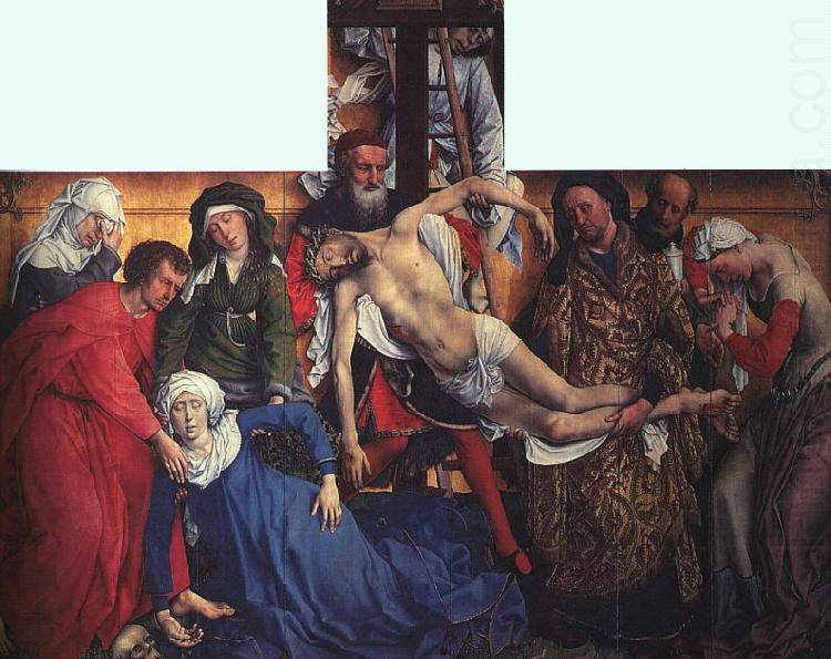 WEYDEN, Rogier van der The Descent from the Cross china oil painting image